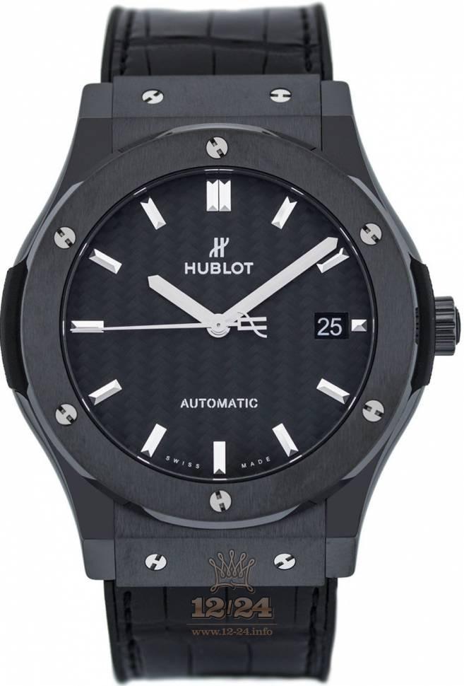 Hublot Classic Fusion Watch 511.CM.1171.LR 45 mm Titanium Case Black Dial