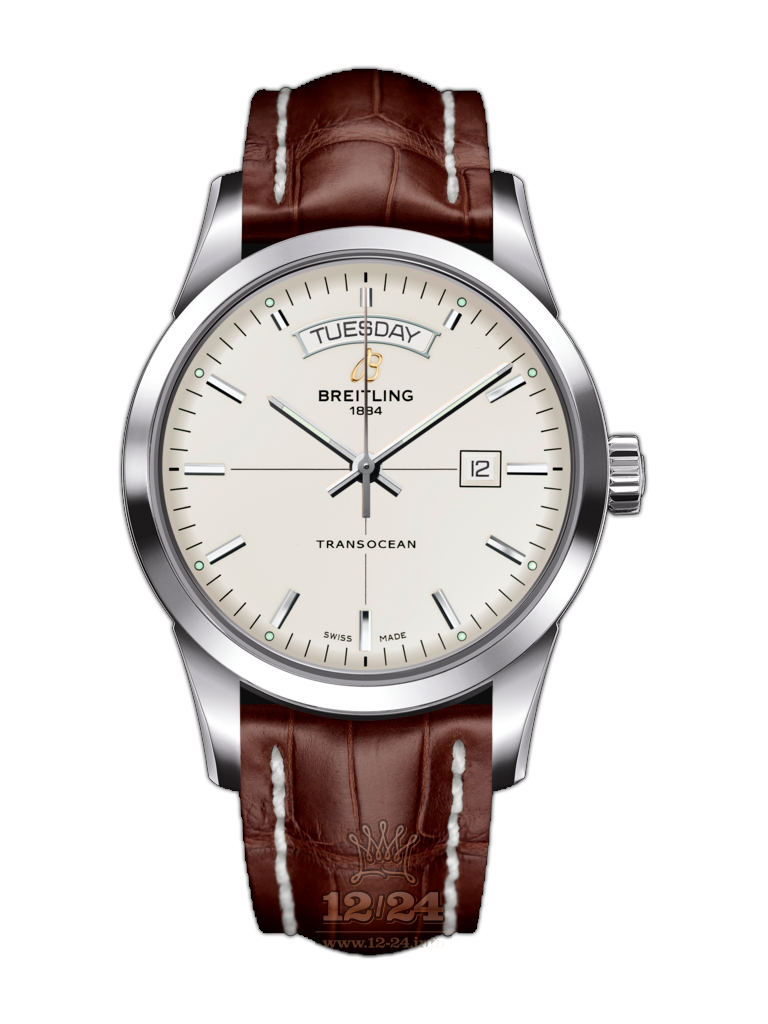 Breitling Transocean Watch A4531012/G751/739P/A20BA.1 43 mm Stainless steel Case Silver Dial